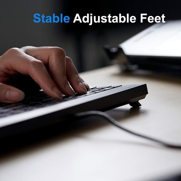 Perixx PERIBOARD-426 Wired Mini Low Profile Keyboard (Wired USB) NOB - Picture 6 of 16